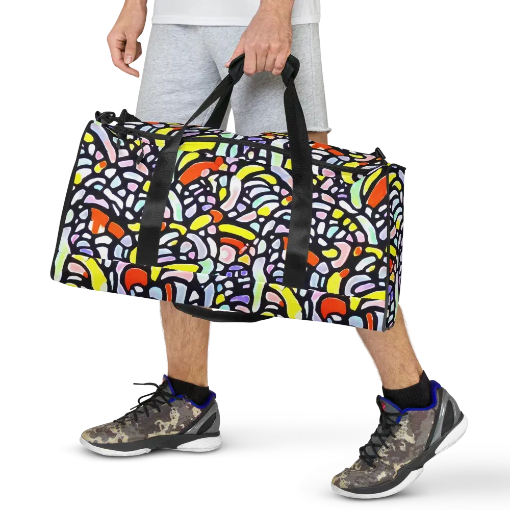 Cubist Carousel on Duffle Bag — Front