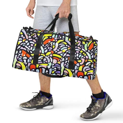 Cubist Carousel on a Duffle Bag