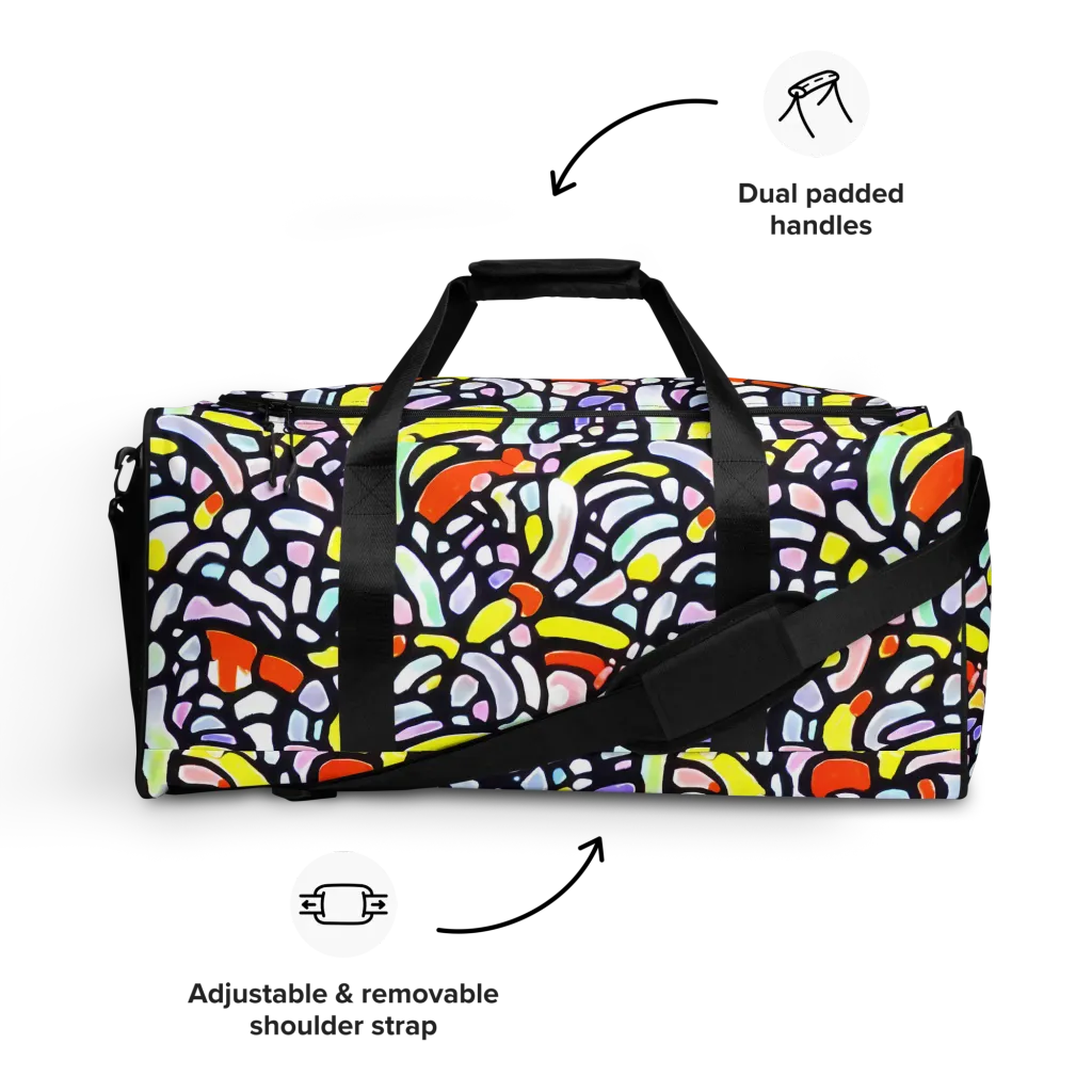 Cubist Carousel on Duffle Bag — Front