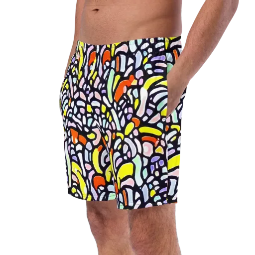 Cubist Carousel on a Swim Trunks
