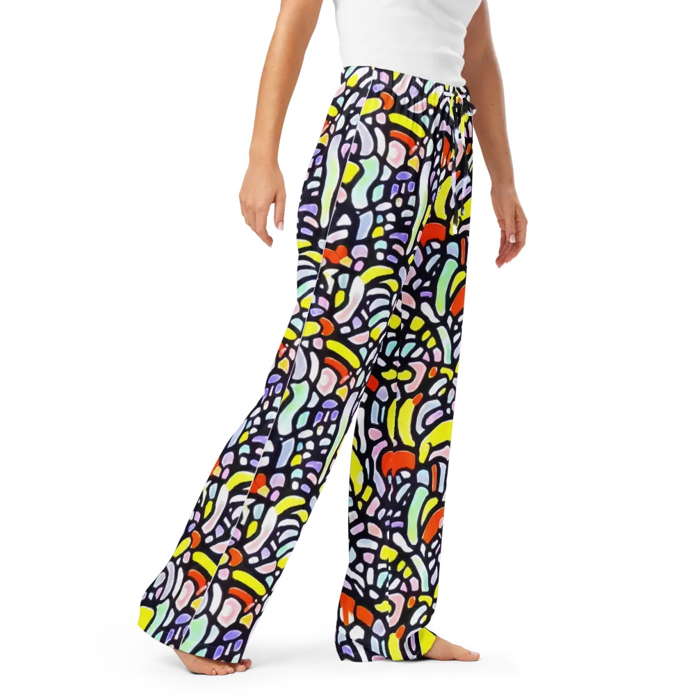Cubist Carousel on Women's Pajama Pants — Right Front