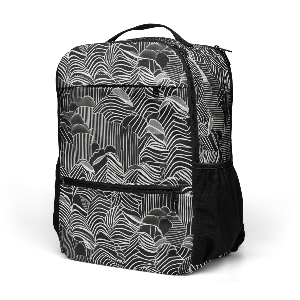 Zebra Leaf on Utility Backpack — Left Front