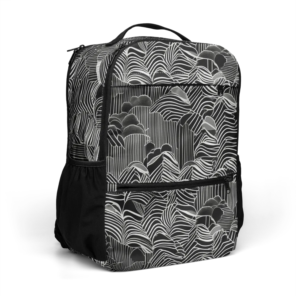 Zebra Leaf on Utility Backpack — Right Front