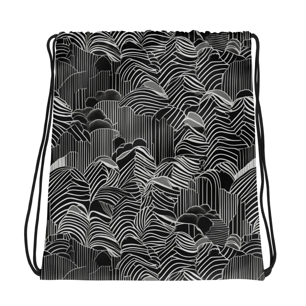 Zebra Leaf on Drawstring Bag — Photo