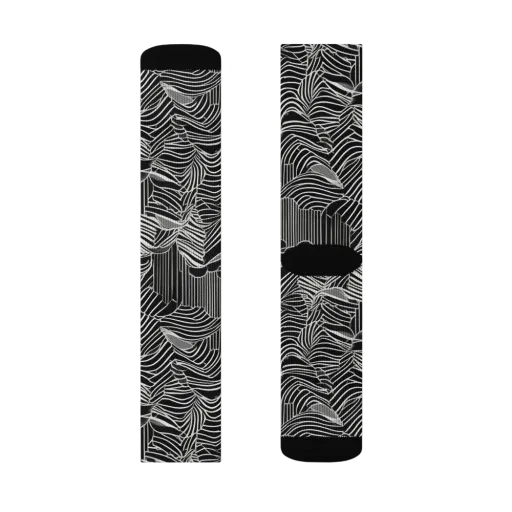 Zebra Leaf on a Socks