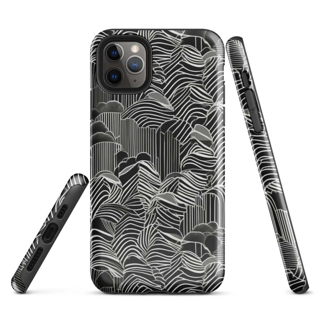 Zebra Leaf on Tough Case for iPhone® — Front