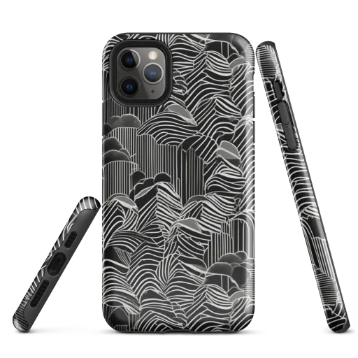 Zebra Leaf on a Tough Case for iPhone®