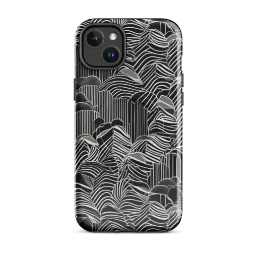 Zebra Leaf on a MagSafe Tough Case for iPhone®