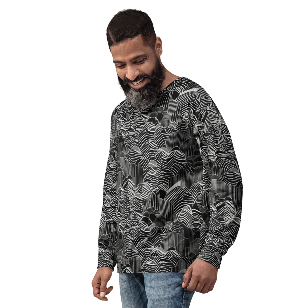 Zebra Leaf on Sweatshirt — Left Front