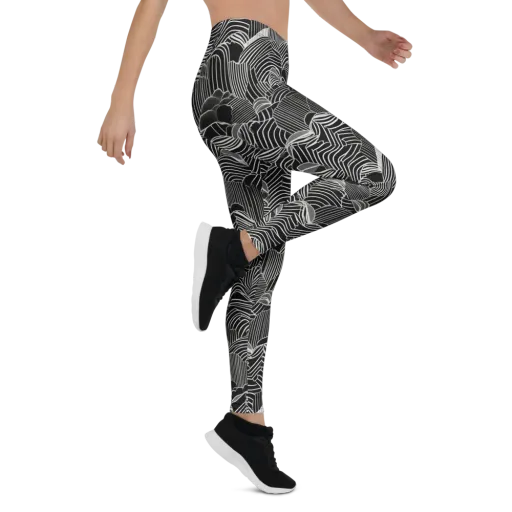 Zebra Leaf on a Leggings