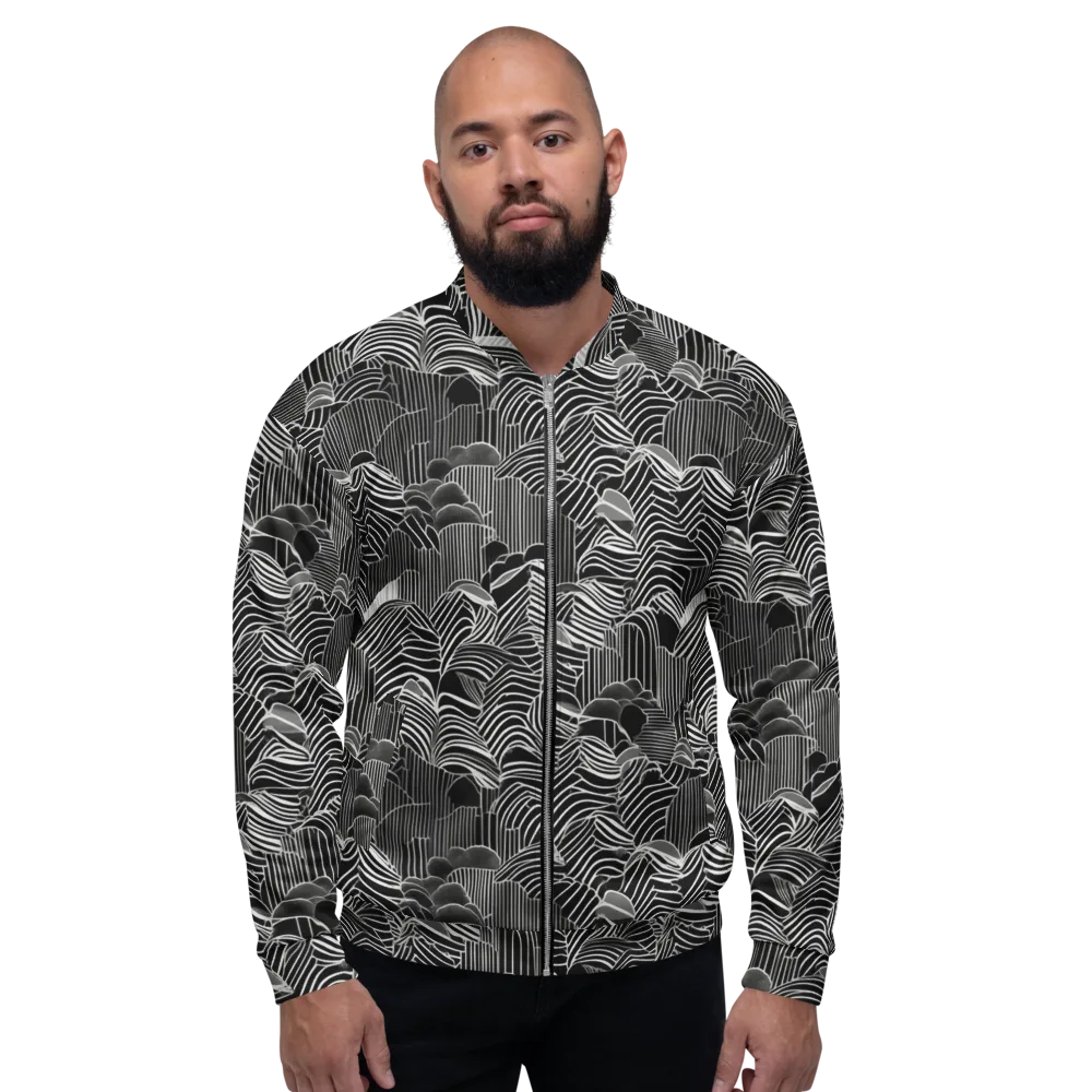 Zebra Leaf on Bomber Jacket — Front