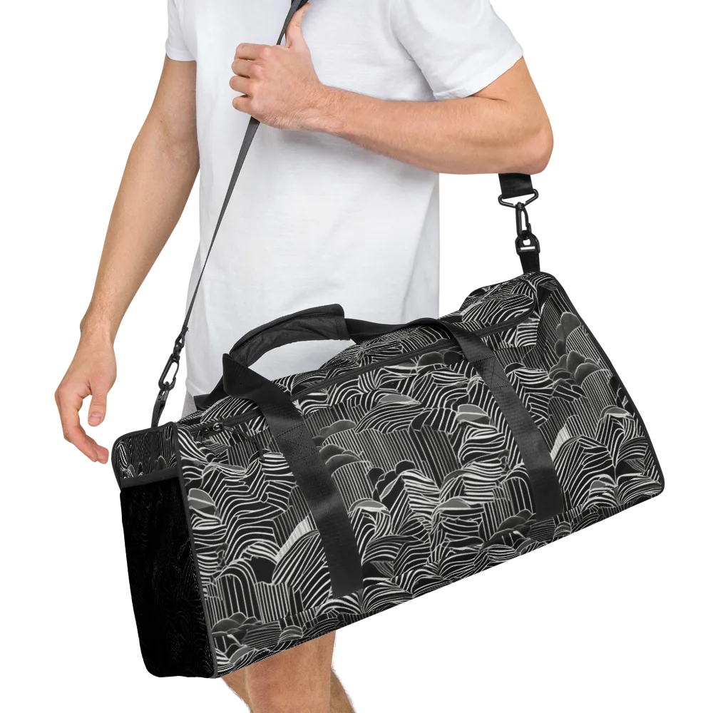 Zebra Leaf on Duffle Bag — Right Front