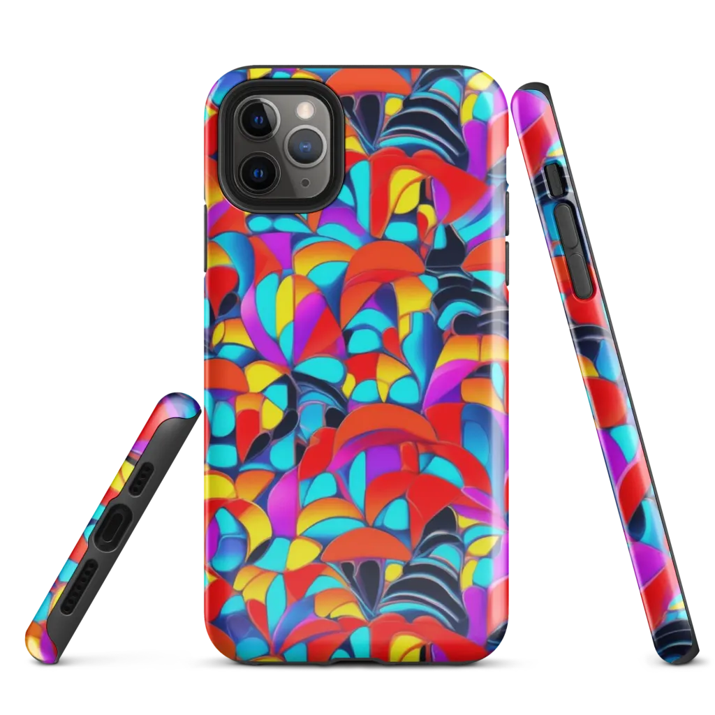 Vivid Tessellation on Tough Case for iPhone® — Front