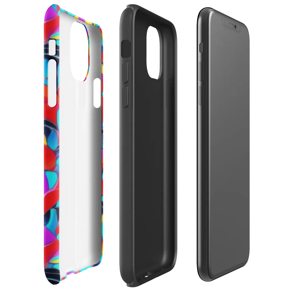 Vivid Tessellation on Tough Case for iPhone® — Right