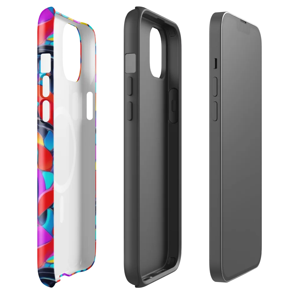 Vivid Tessellation on MagSafe Tough Case for iPhone® — Front