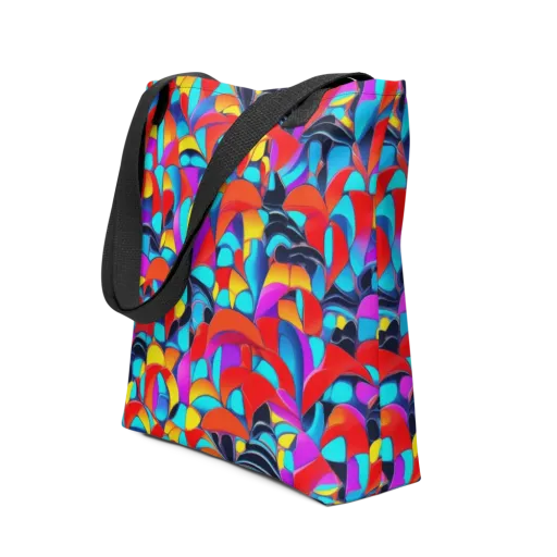 Vivid Tessellation on a Tote Bag