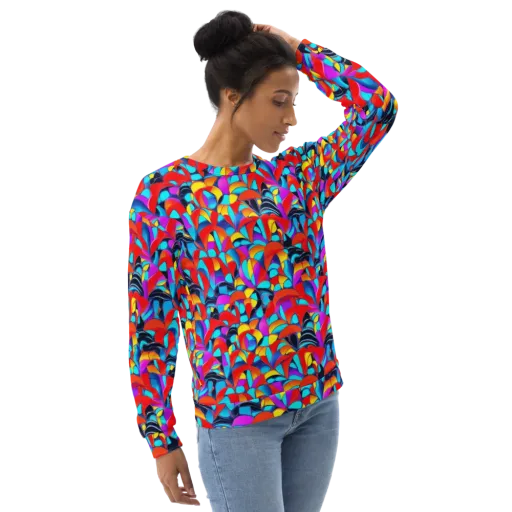 Vivid Tessellation on a Sweatshirt
