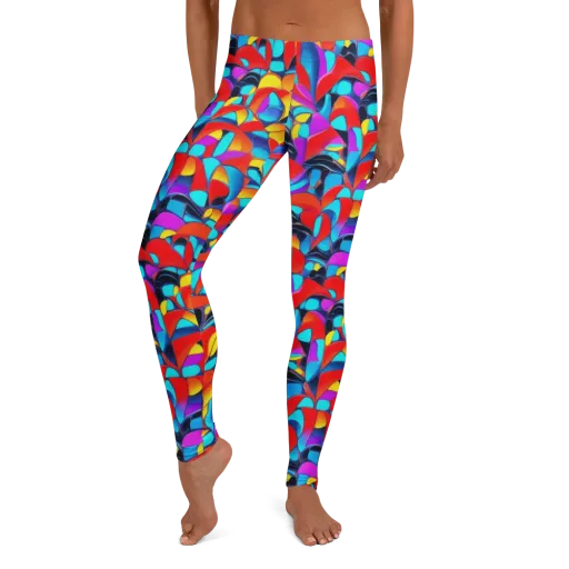 Vivid Tessellation on a Leggings