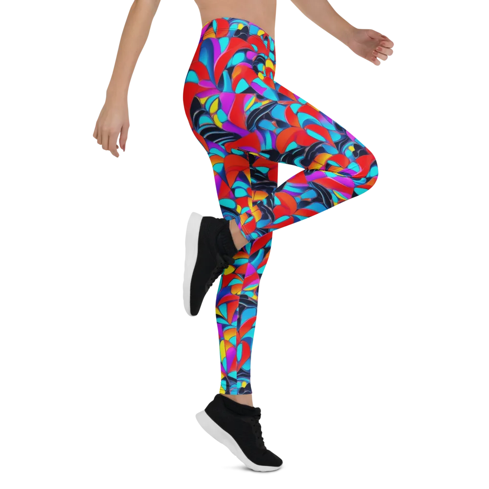 Vivid Tessellation on Leggings — Right