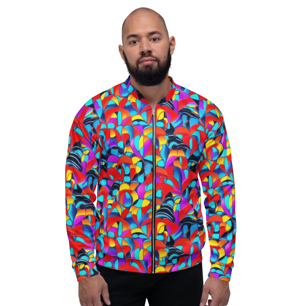 Vivid Tessellation on Bomber Jacket — Front