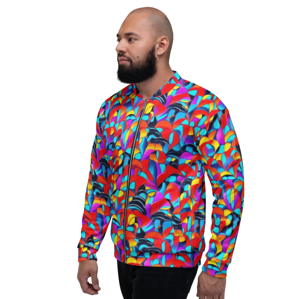 Vivid Tessellation on Bomber Jacket — Left