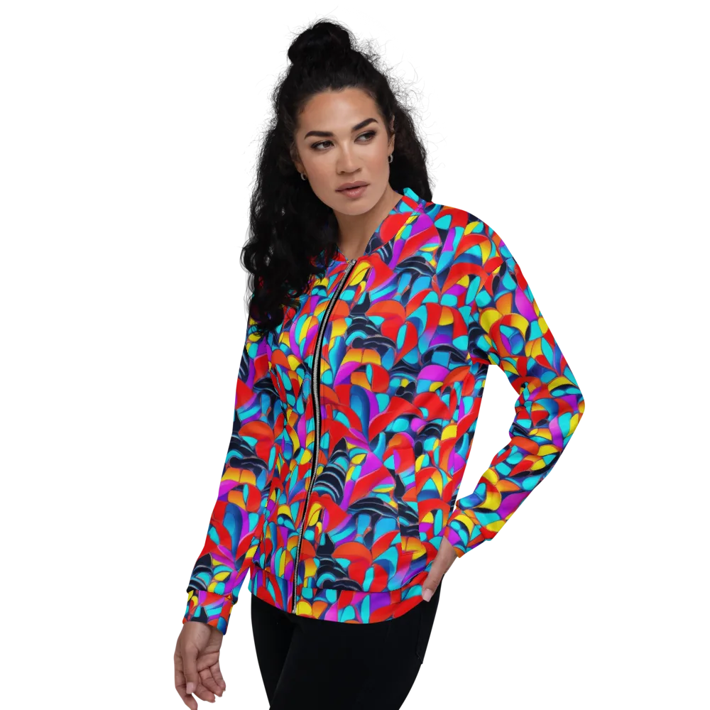 Vivid Tessellation on Bomber Jacket — Left