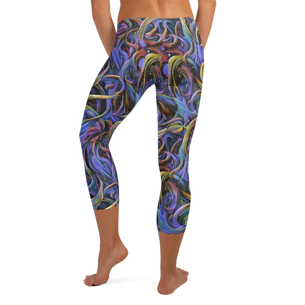 Tanning Twirl on Capri Leggings — Back