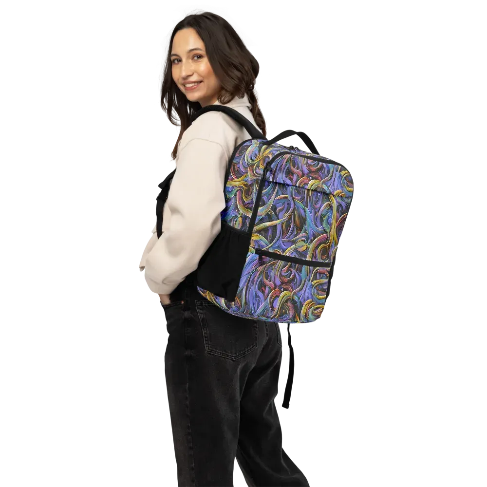 Tanning Twirl on Utility Backpack — Back