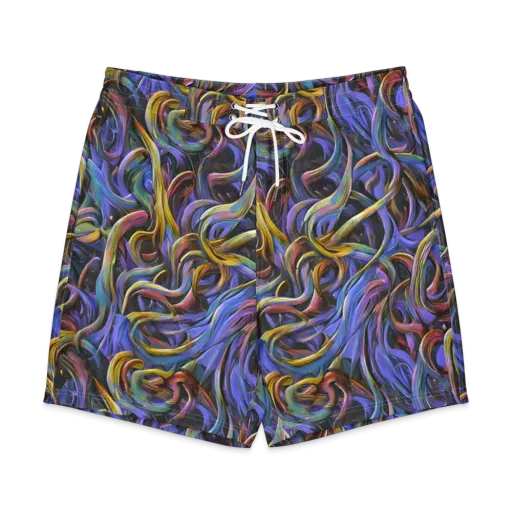 Tanning Twirl on a Men's Board Shorts