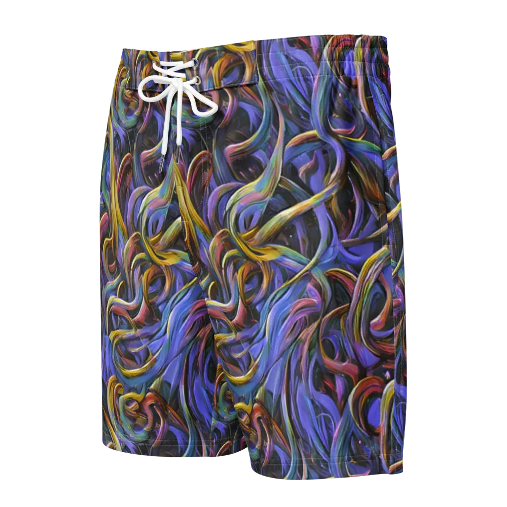 Tanning Twirl on Men's Board Shorts — Front