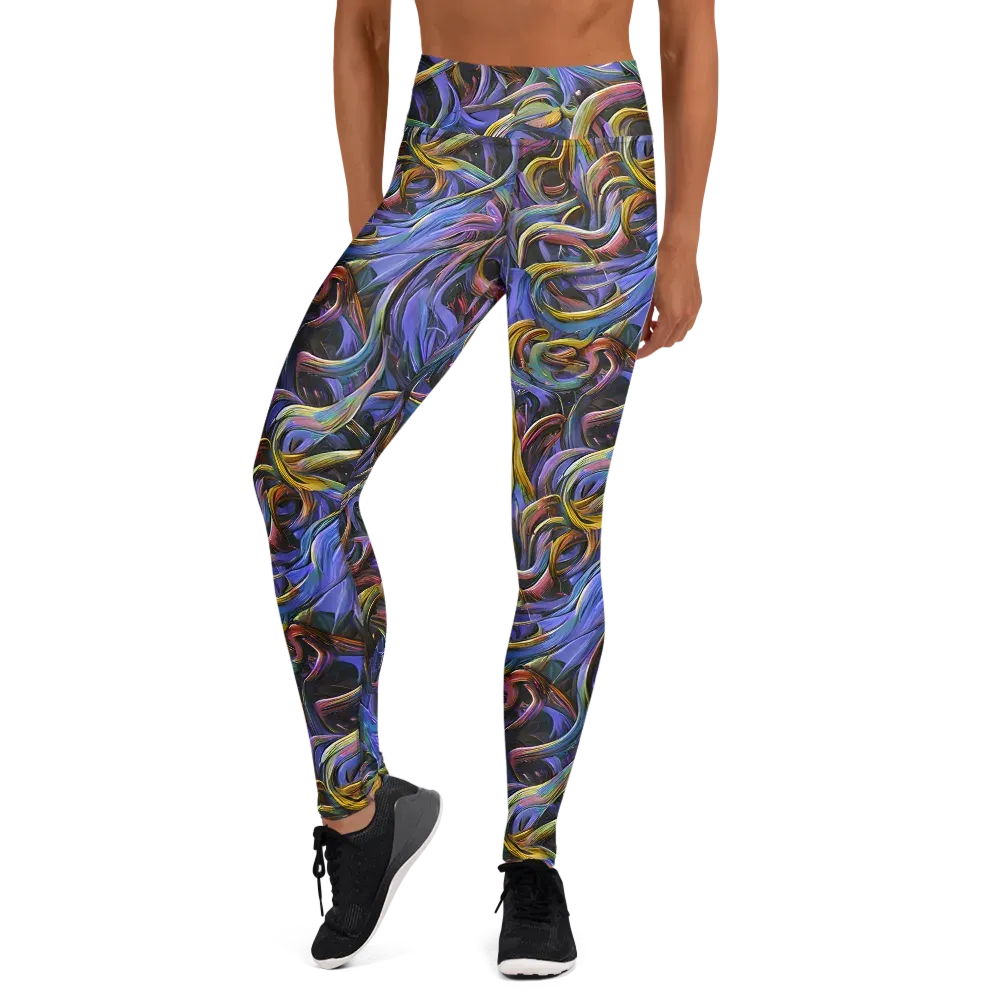 Tanning Twirl on Yoga Leggings — Front