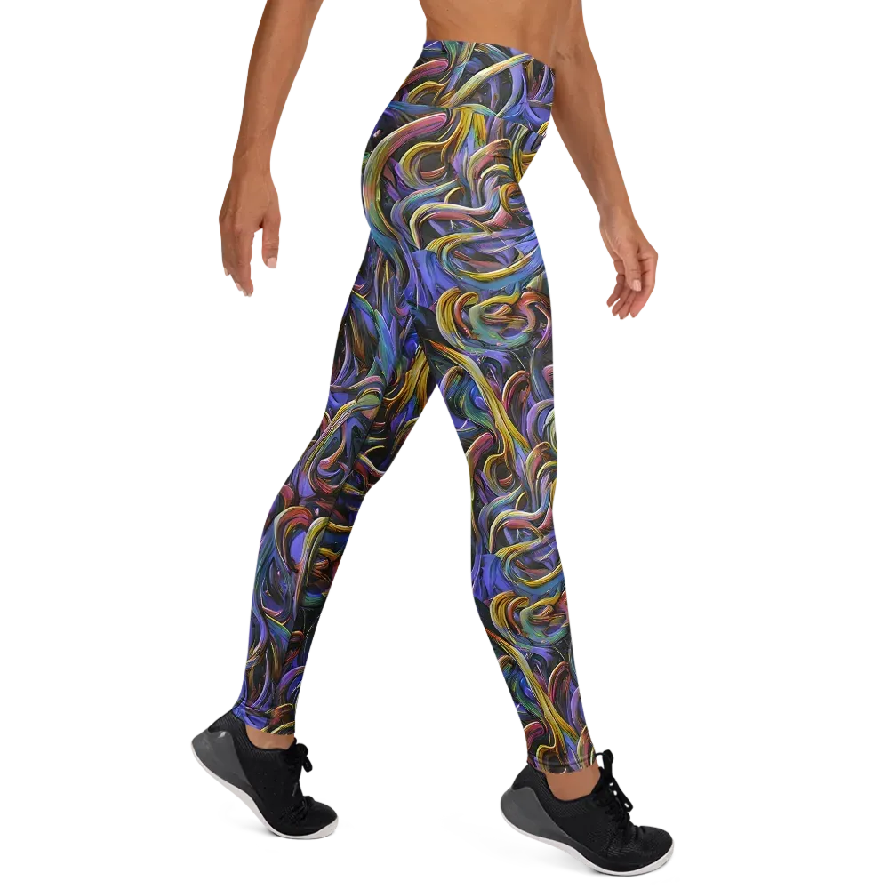 Tanning Twirl on Yoga Leggings — Right
