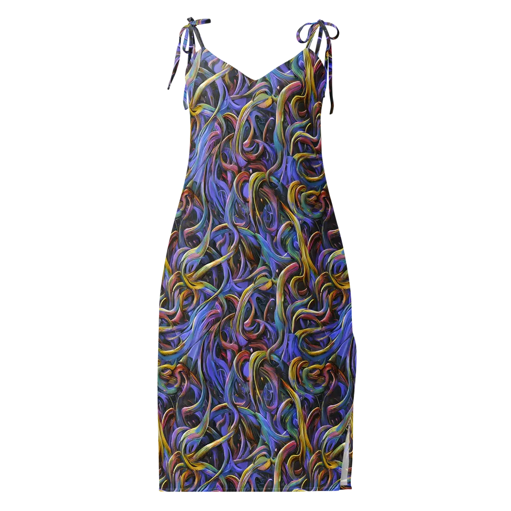 Tanning Twirl on Slip Dress — Front