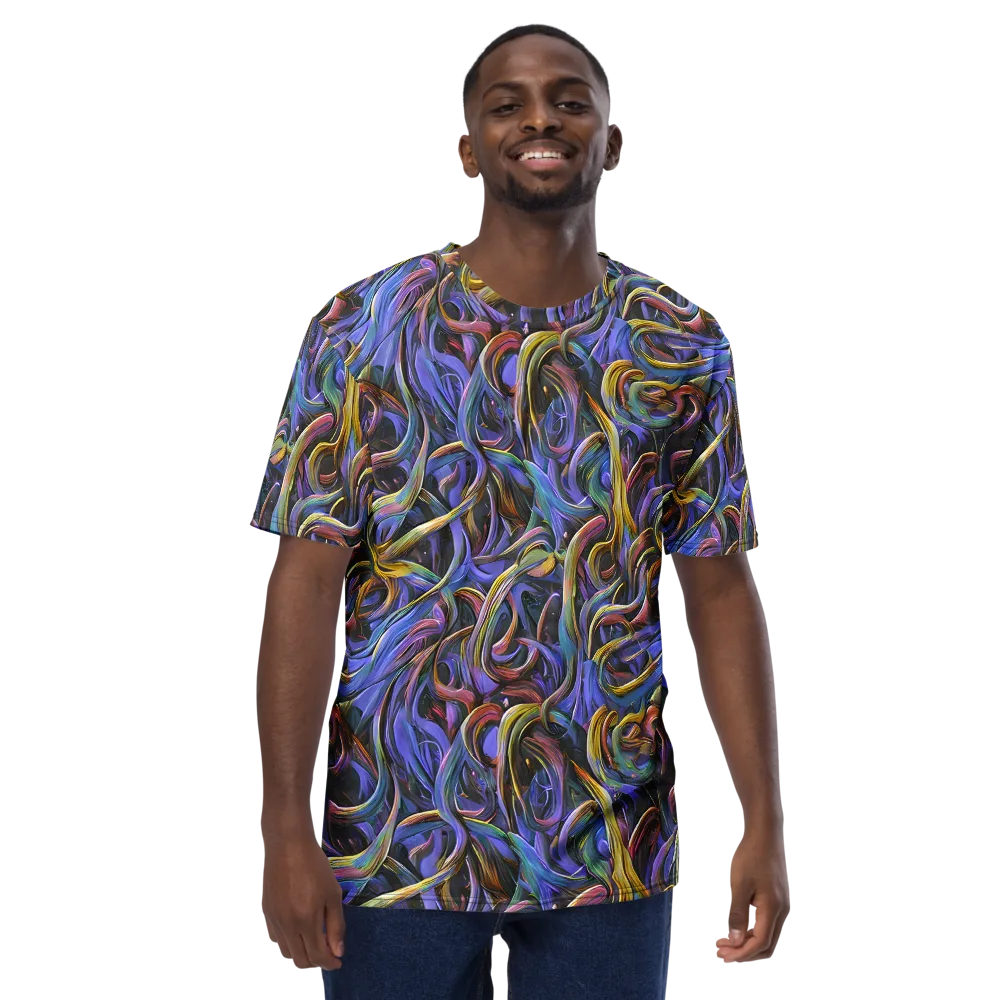 Tanning Twirl on Men's Crew Neck T-Shirt — Front