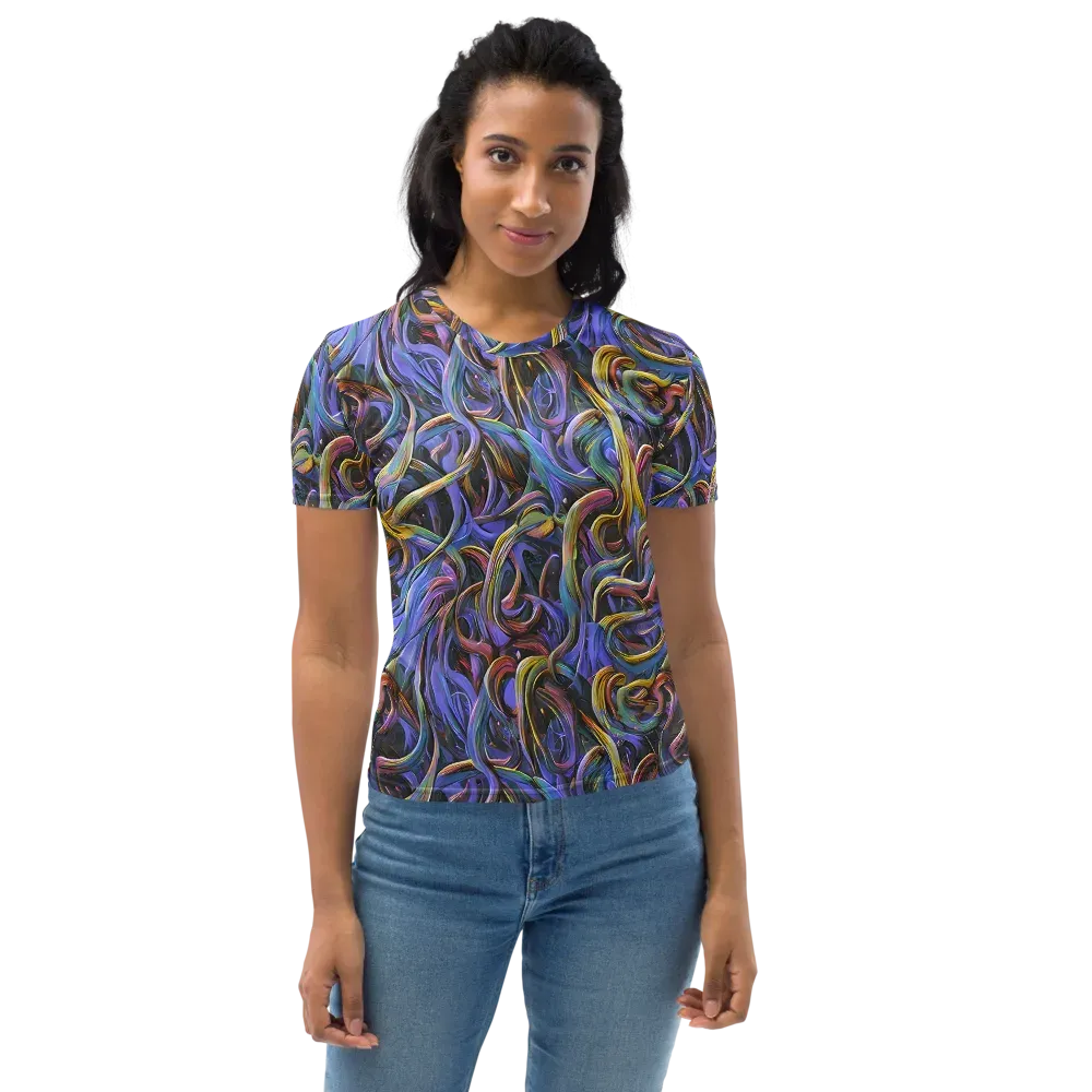 Tanning Twirl on Women's Crew Neck T-Shirt — Front