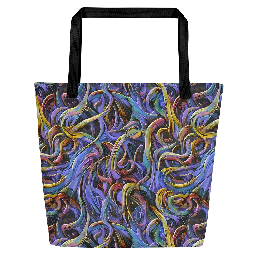 Tanning Twirl on Large Tote Bag W/ Pocket — Front