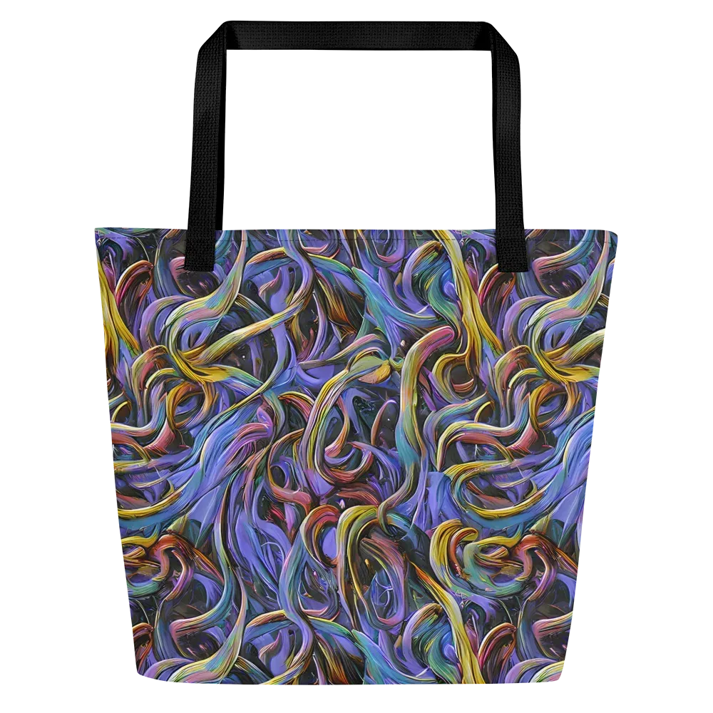 Tanning Twirl on Large Tote Bag W/ Pocket — Front