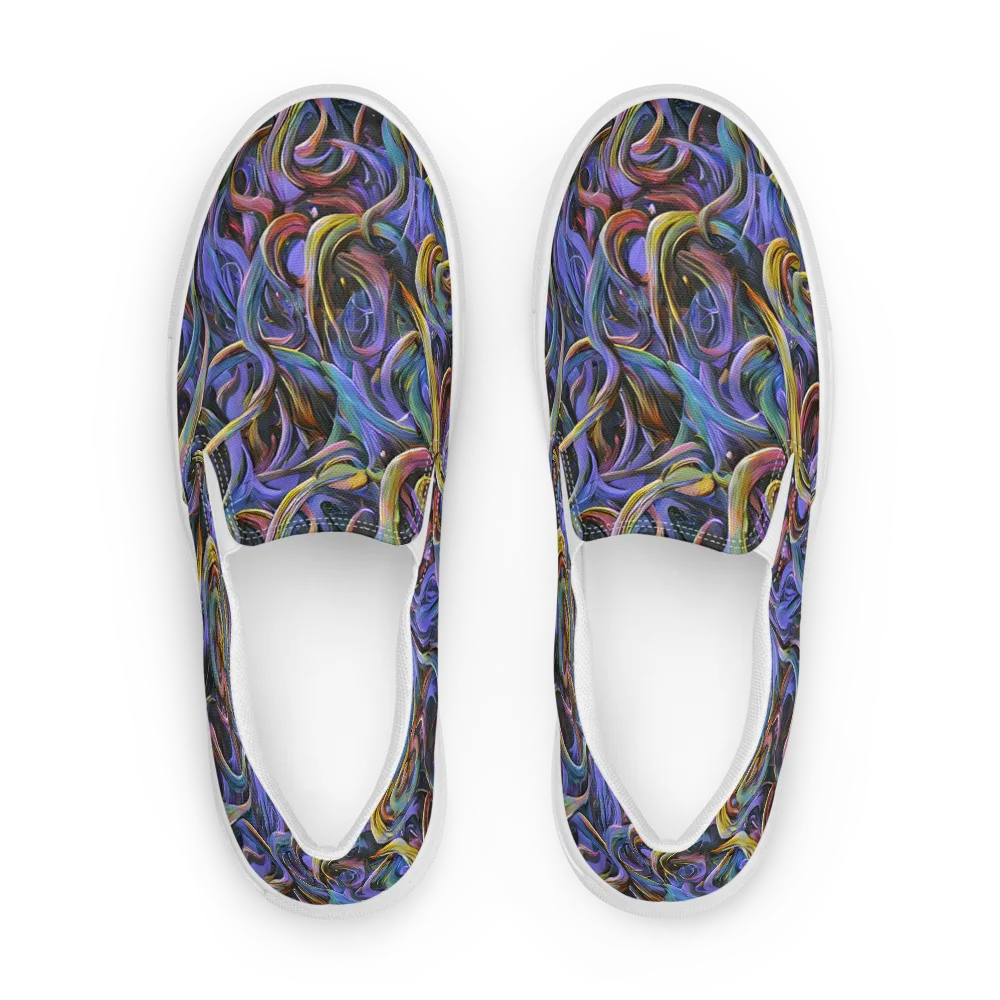 Tanning Twirl on Women's Slip-On Canvas Shoes — Front