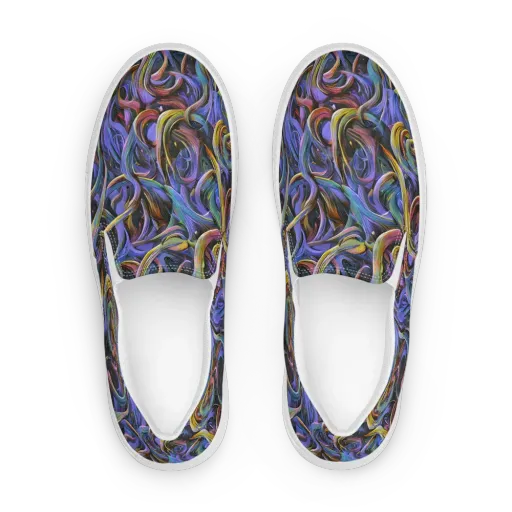 Tanning Twirl on a Women's Slip-On Canvas Shoes