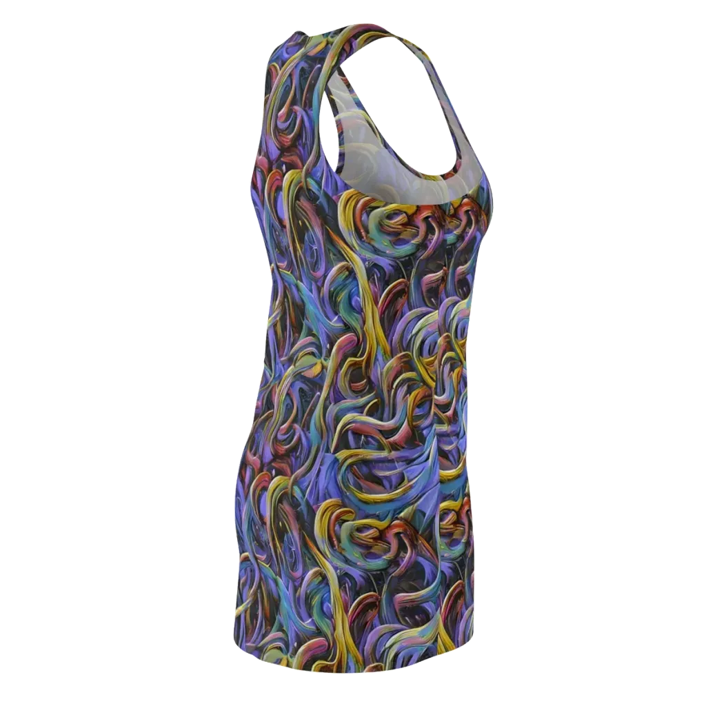 Tanning Twirl on Racerback Dress — Back Side