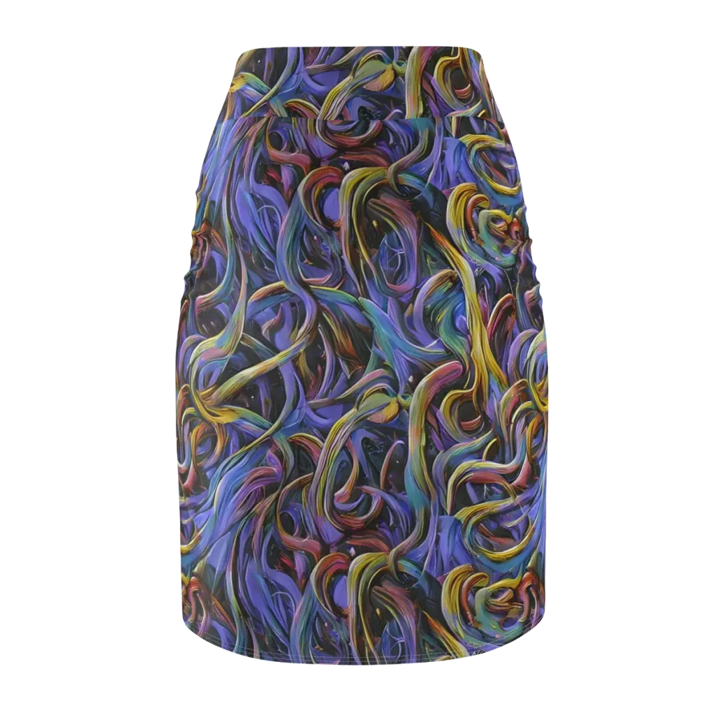 Tanning Twirl on Pencil Skirt — Back