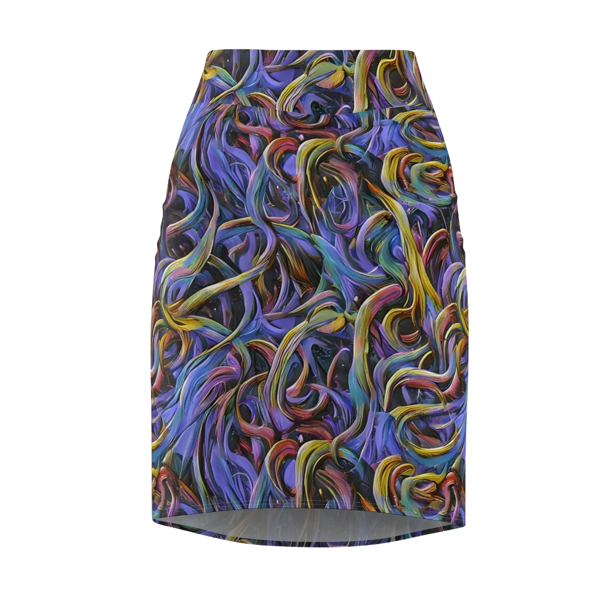 Tanning Twirl on Pencil Skirt — Front
