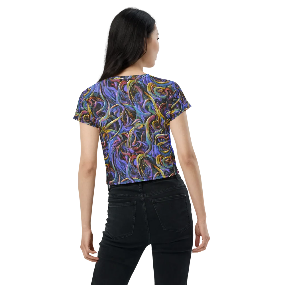 Tanning Twirl on Crop Tee — Back