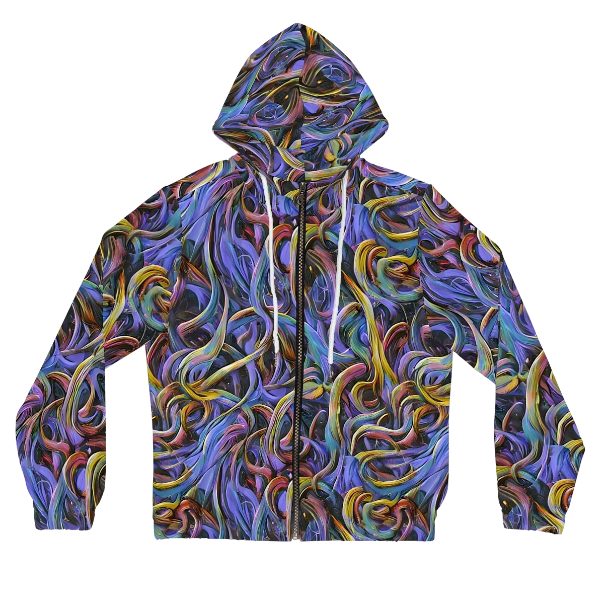 Tanning Twirl on Women's Full-Zip Hoodie — Front