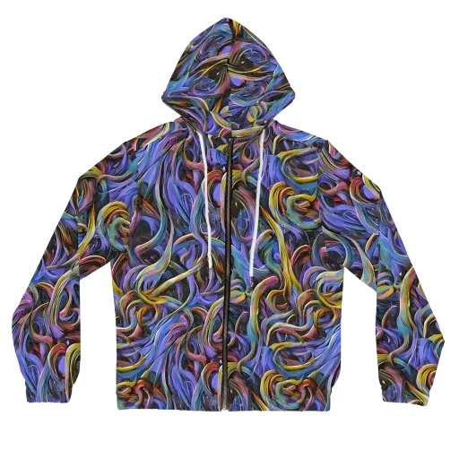 Tanning Twirl on a Women's Full-Zip Hoodie