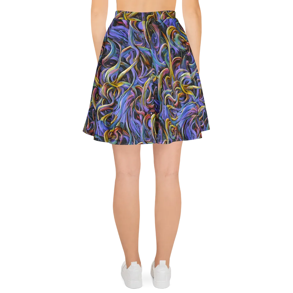 Tanning Twirl on Skater Skirt — Back