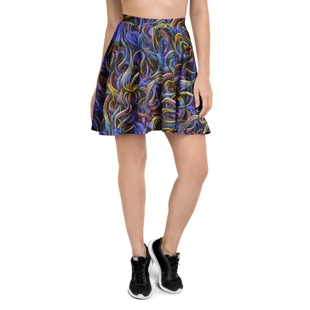 Tanning Twirl on Skater Skirt — Front