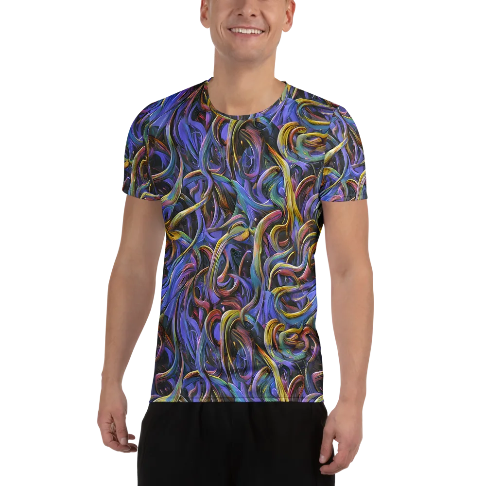 Tanning Twirl on Men's Athletic T-Shirt — Front