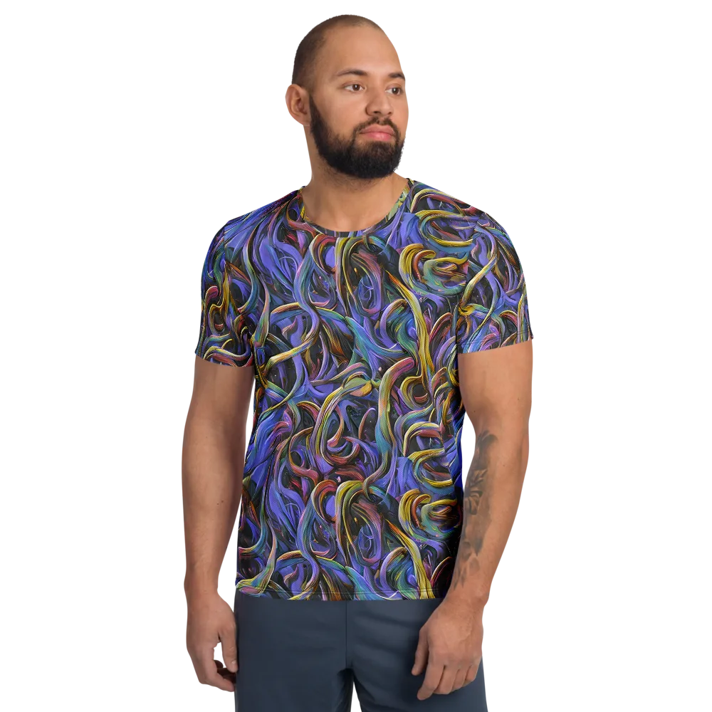 Tanning Twirl on Men's Athletic T-Shirt — Front