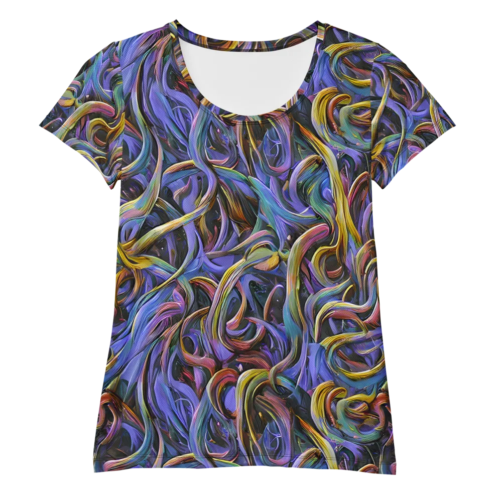 Tanning Twirl on Women's Athletic T-Shirt — Front